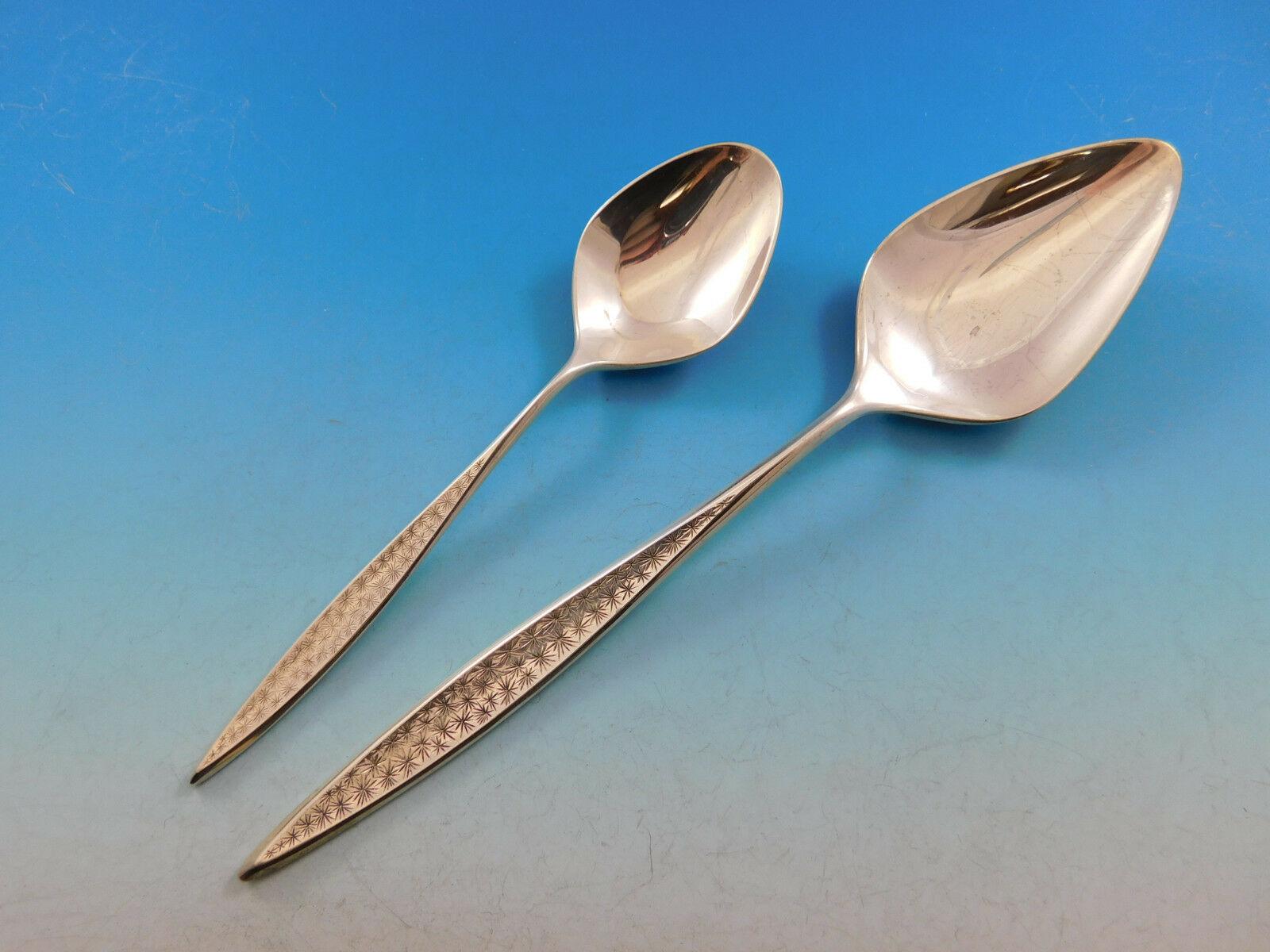Set di posate in argento Sterling Snowflake by International Century Servizio 28 Pezzi in vendita 3