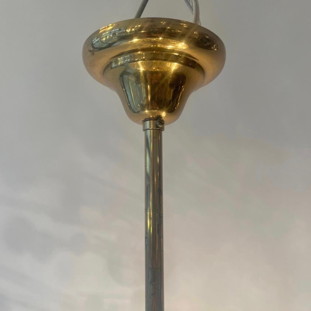 Ottone Lampadario Sputnik in cristallo a fiocco di Emil Stejnar, Rupert Nikoll, 1960 ca. in vendita