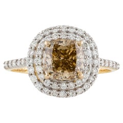 Élégante bague de fiançailles avec diamant 2,15 carats, taille 7,25 - Pièce de bijouterie fantaisie