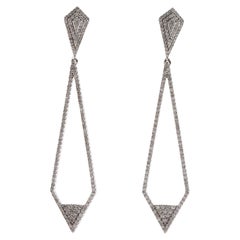 Superbes boucles d'oreilles pendantes en diamants 14 carats - 1,13 ctw Sparkle & Style, Elegant Jewelry