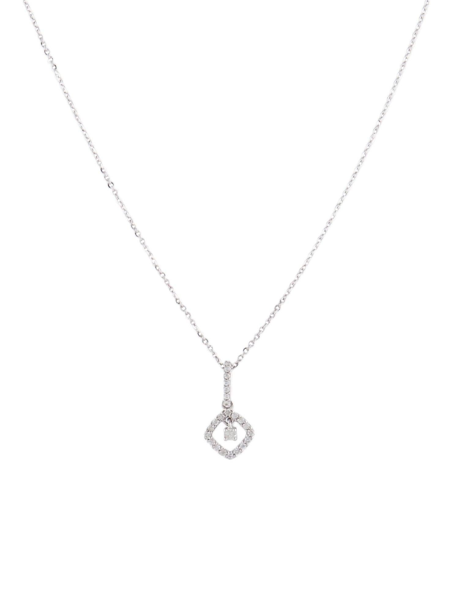 Brilliant Cut Luxury 14K Diamond Pendant Necklace - Elegant & Timeless Statement Piece For Sale