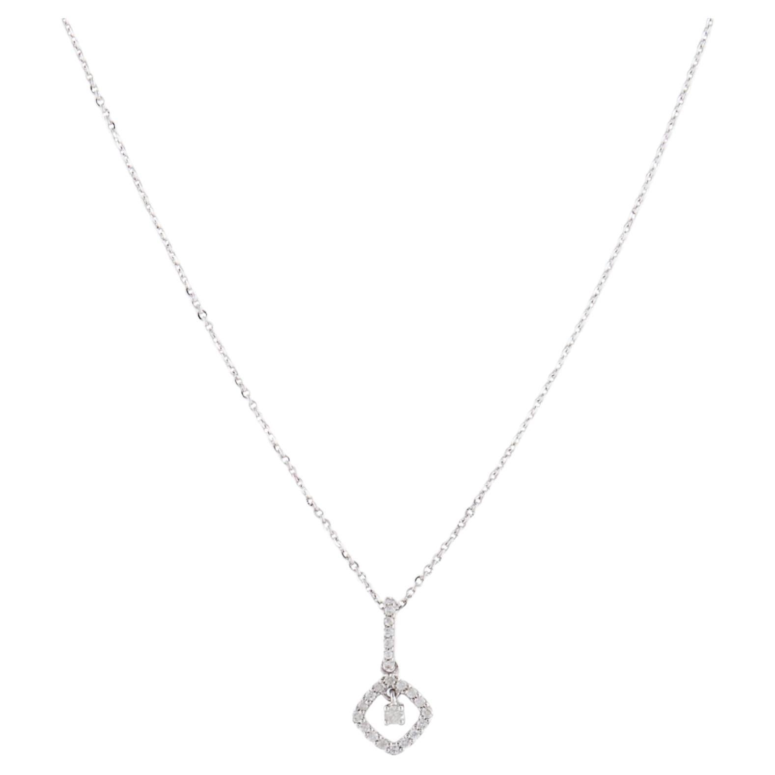 Luxury 14K Diamond Pendant Necklace - Elegant & Timeless Statement Piece