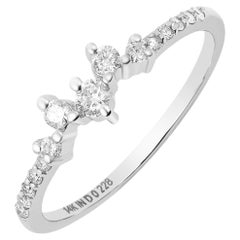Snowflake Soirée White Diamond Ring, a Celebration of Timeless Elegance
