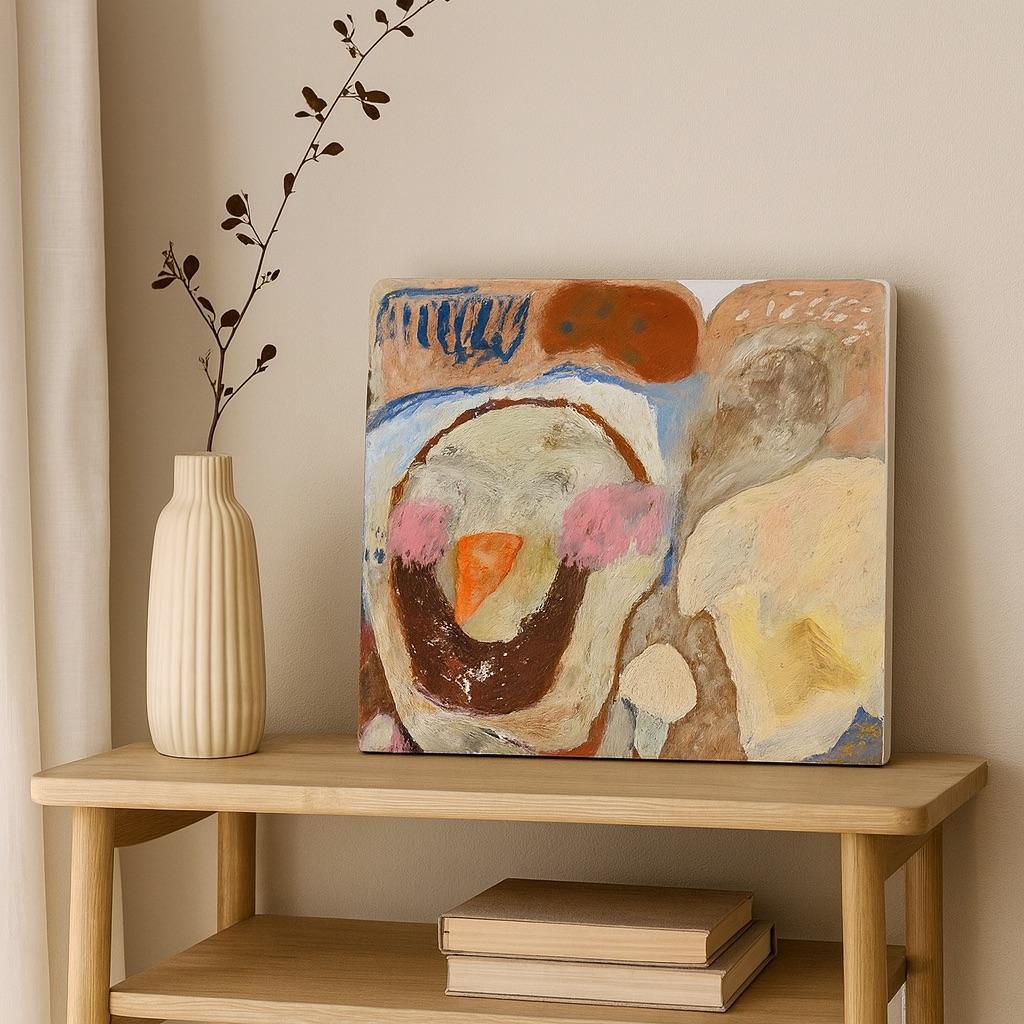 Schneemann von Natalie Steer (Moderne) im Angebot