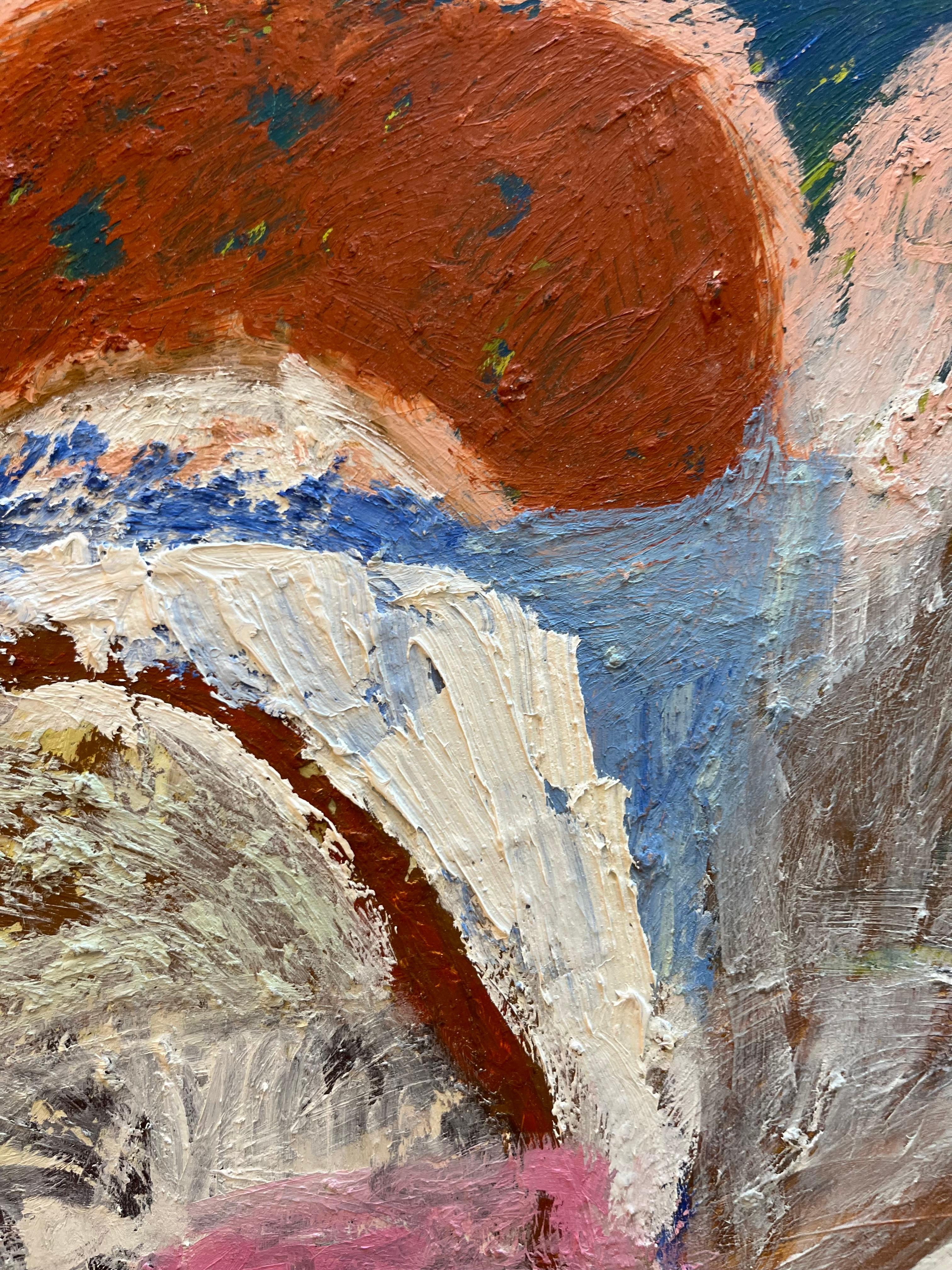 Schneemann von Natalie Steer (Acryl) im Angebot