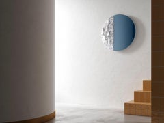 Snowmotion Carved Carrara Marble Rounded Mirror