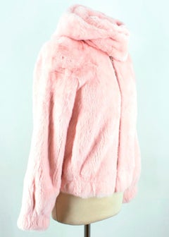Snowxue Pink Cropped Mink Fur Jacket US 0-2