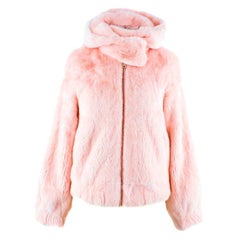 Snowxue Pink Cropped Mink Fur Jacket US 0-2