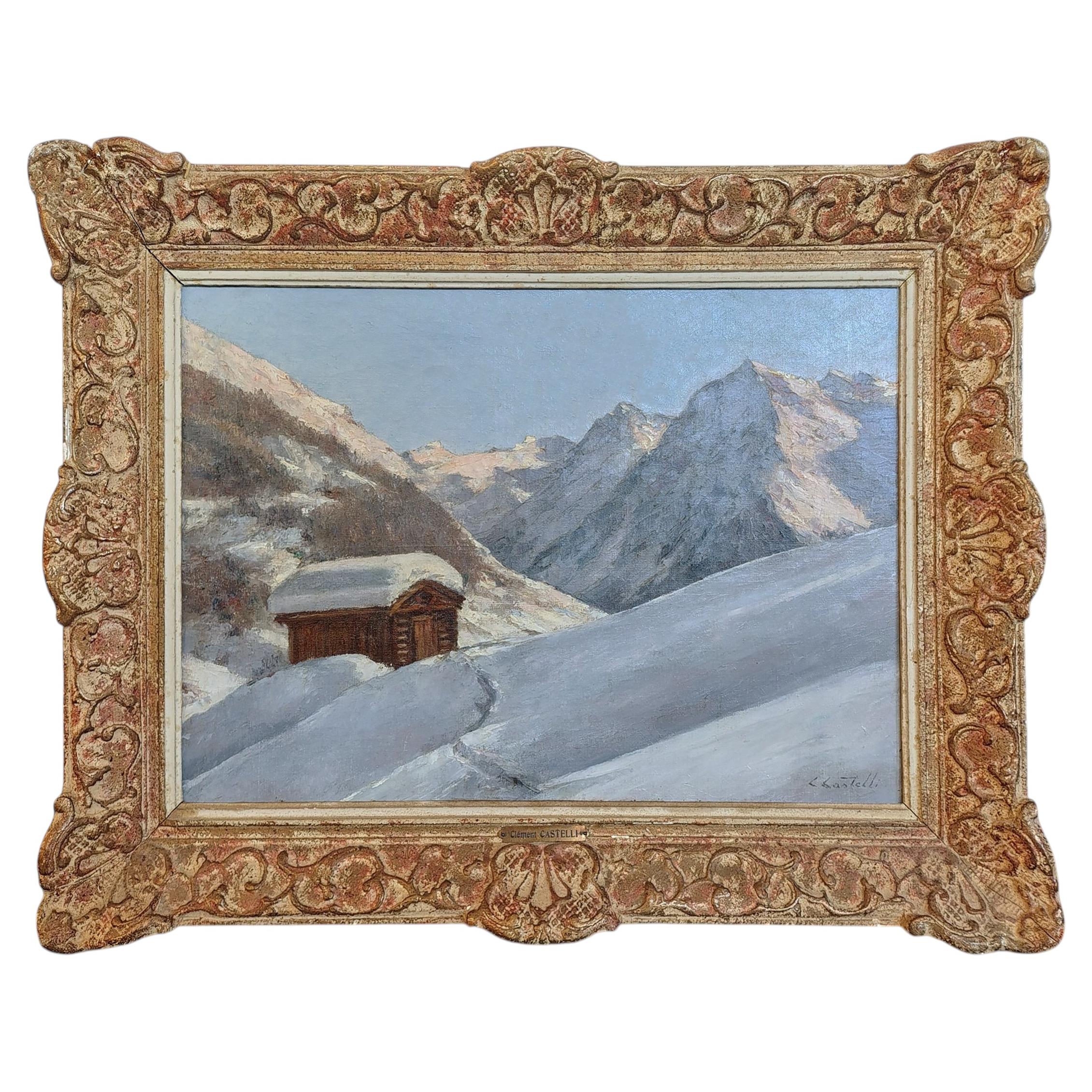 Snowy Landscape, Klosters Cavadurli, Silvretta, Switzerland