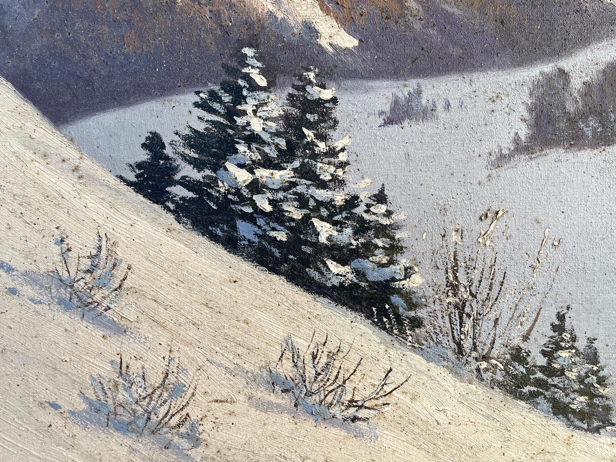 Toile Huile sur toile de Paul Schuler - Dolomites 1930 en vente