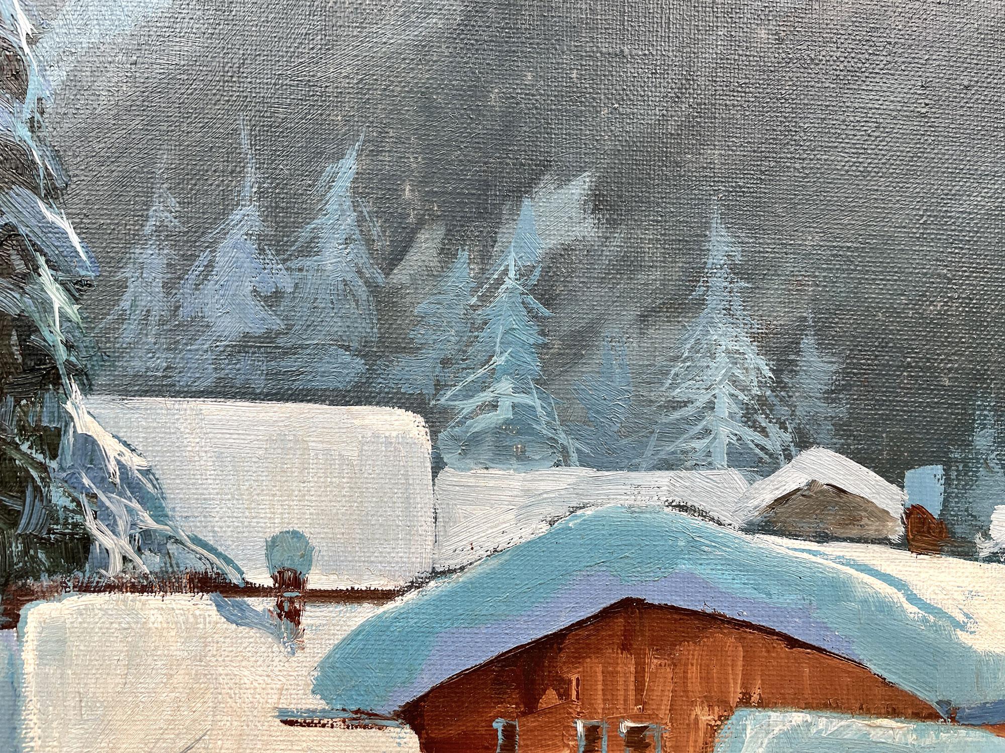 Snowy Mountain Country by Arno Lemke - 1950 Germany 4