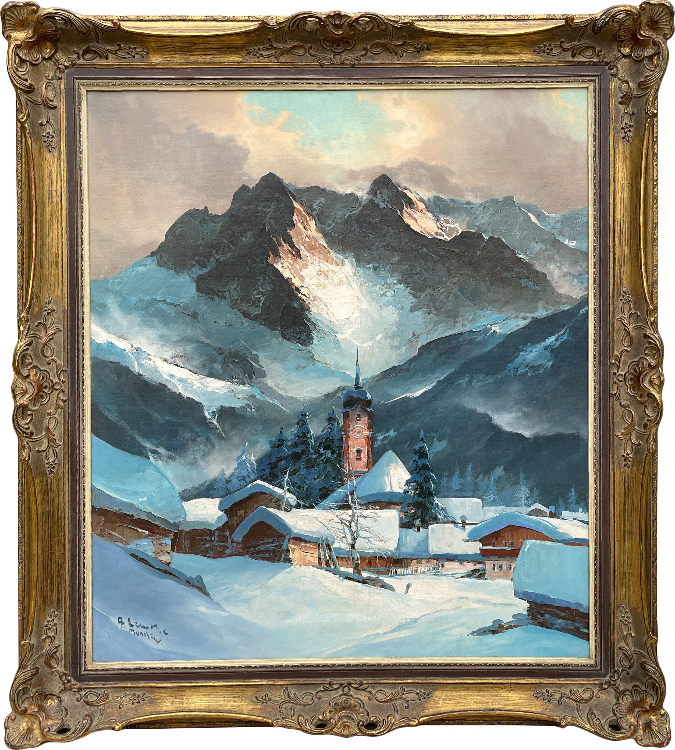 Arno Lemke – snowy landscape

80 x 70 cm without frame
98 x 87 cm with frame
oil on canvas circa 1950

Beautiful painting by Arno Lemke, which perfectly renders the muffled atmosphere of the freshly fallen snow.

Arno Lemke (1916-1988)
He was a