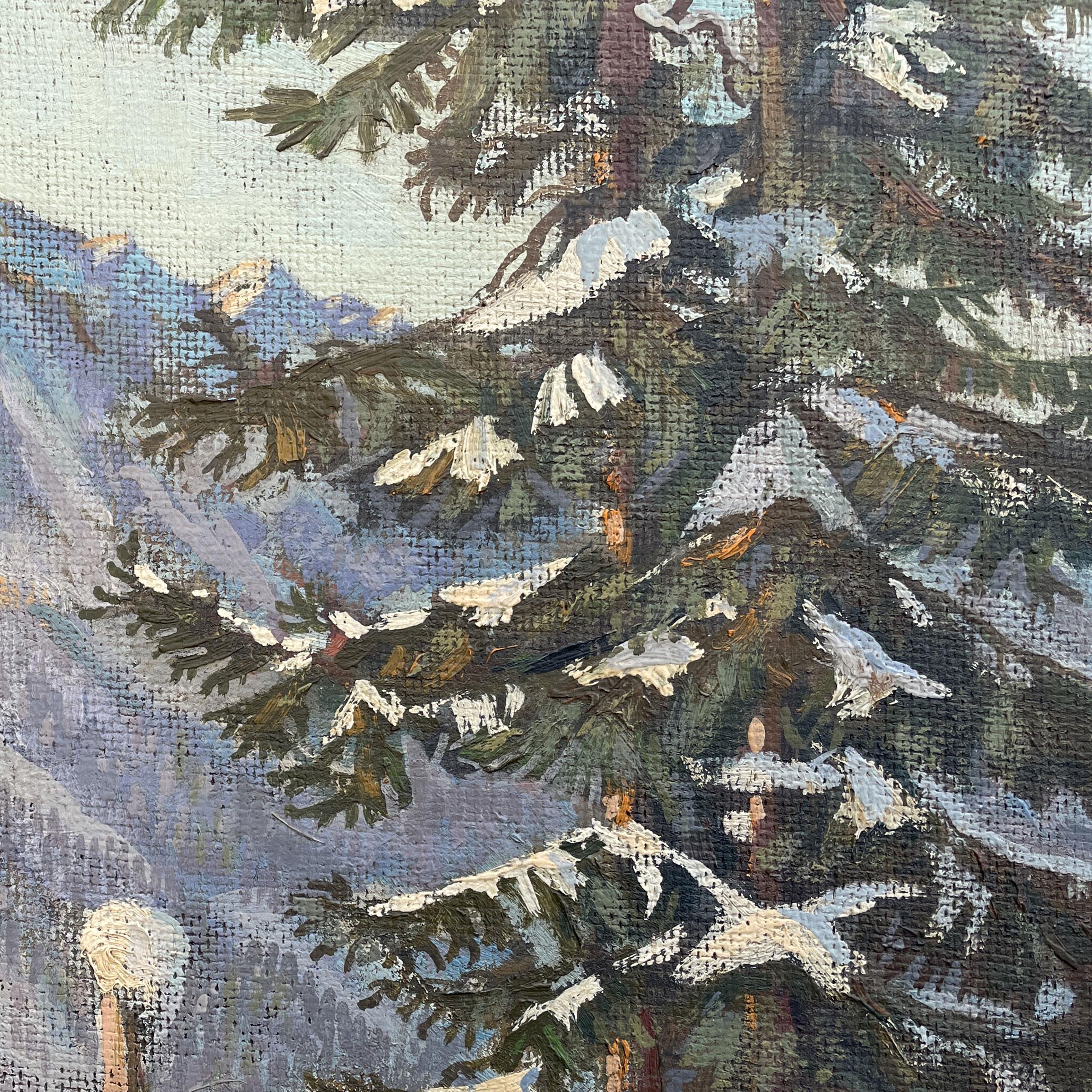 Verschneite Berglandschaft - Wilhelm Ullrich - 1943 (Mitte des 20. Jahrhunderts)