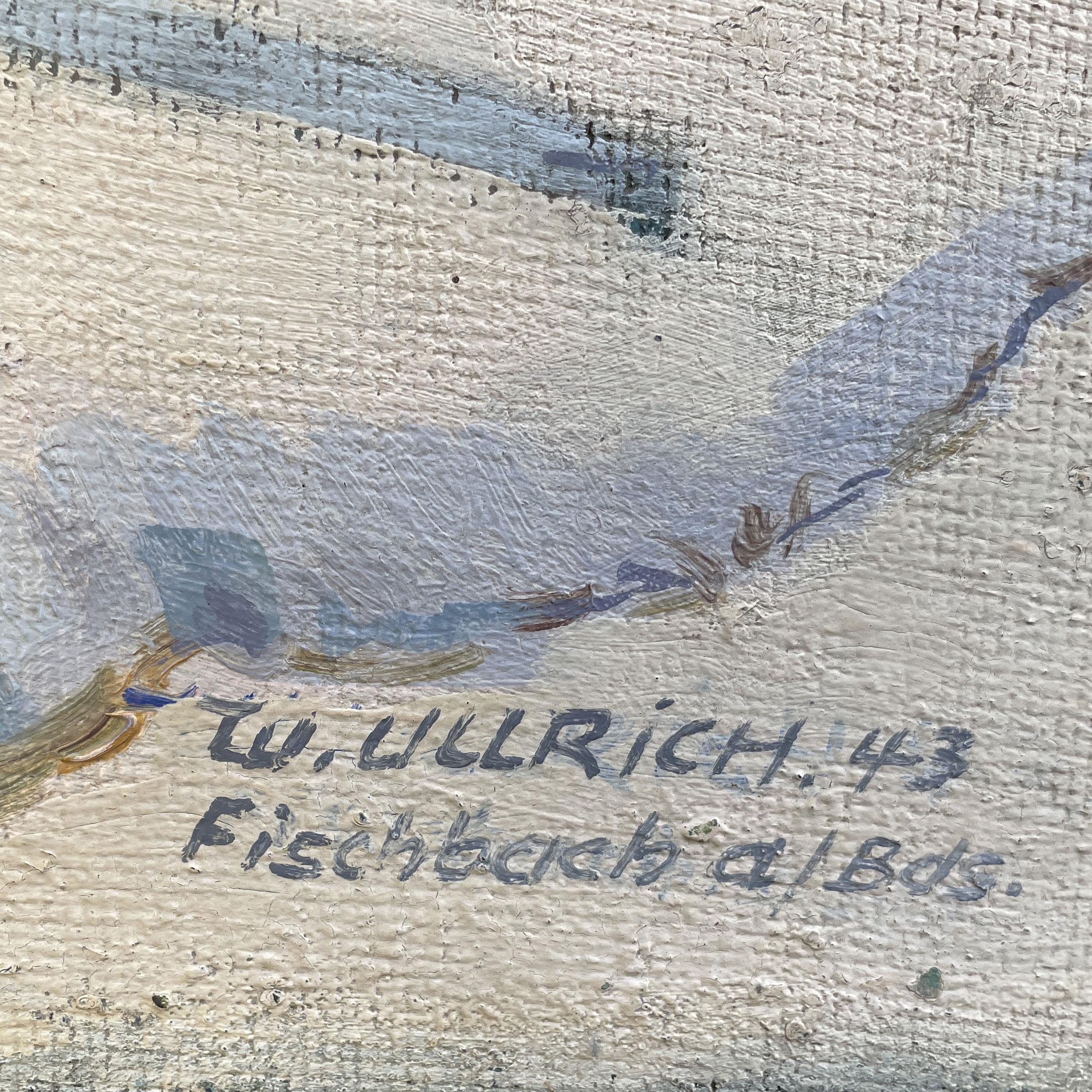 Verschneite Berglandschaft - Wilhelm Ullrich - 1943 (Österreichisch)