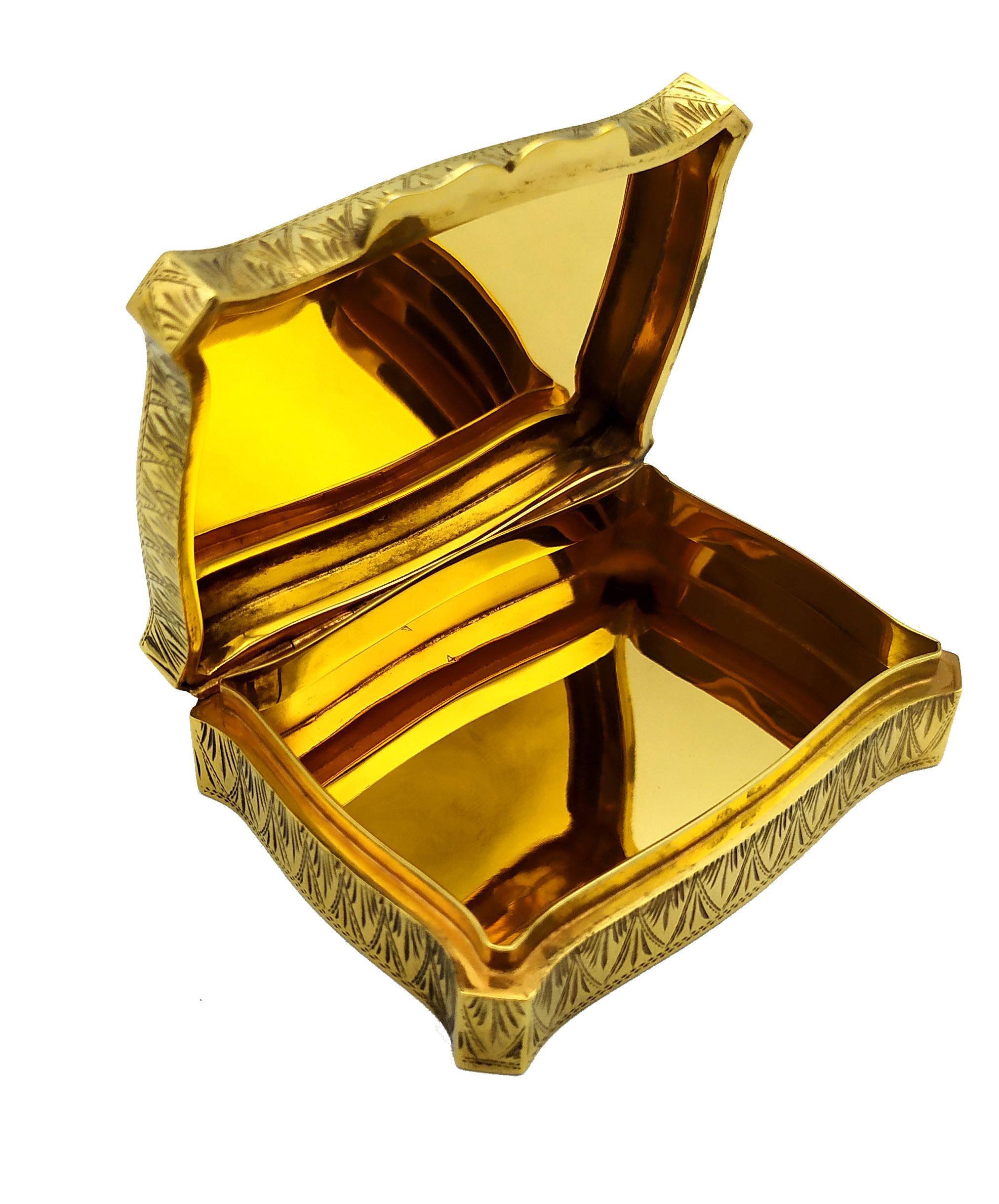 Napoleon III Snuff box Enamel Stripes and miniature Sterling Silver Salimbeni For Sale