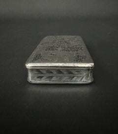 Snuff Box in Silver-Plated Metal or Silver