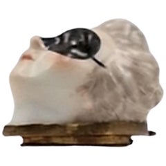 Snuff Box in the form of Columbine, with diamond eyes. Gouyn C1754.