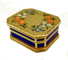 Snuff Box Octagonal English Queen Anne style Sterling Silver Salimbeni