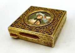 Schnupftabakdose Perforierter Deckel, geprägt und graviert Miniature Salimbeni
