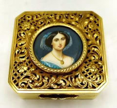 Tabatière Princesse Albert De Broglie miniature A Silver Salimbeni