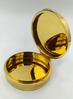 Schnupftabakdose rund   Salimbeni im Jugendstil aus Sterlingsilber