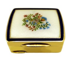 Schnupftabakdose mit 2 leicht abgerundeten Seiten aus Sterlingsilber Salimbeni