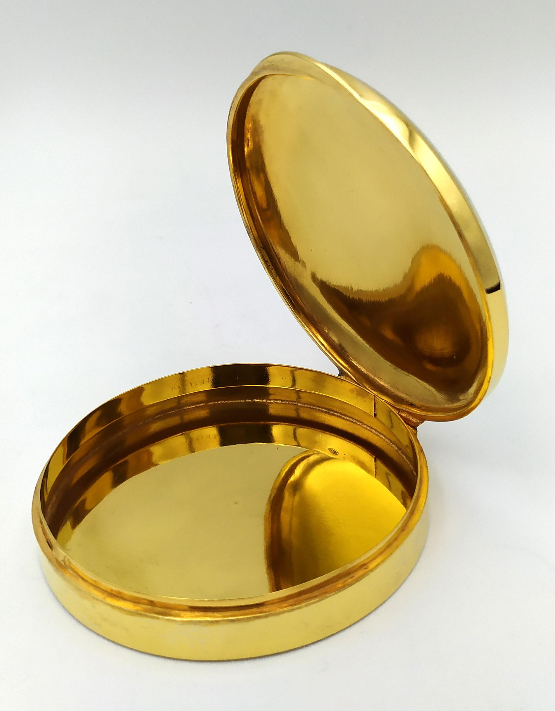 Schnupftabakdose Jugendstil Sterlingsilber weiß emailliert mit Blumen Salimbeni im Angebot 1