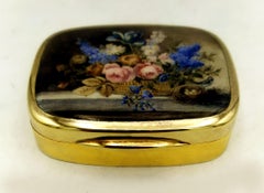Panier tabatière avec fleurs, dans le style de la Renaissance Florentine, Salimbeni