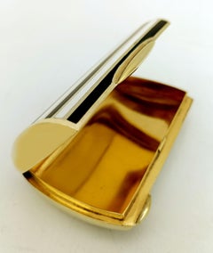 Snuffbox Oval-shaped Sterling Silver two-tone fire-enamelled stripes Salimbeni