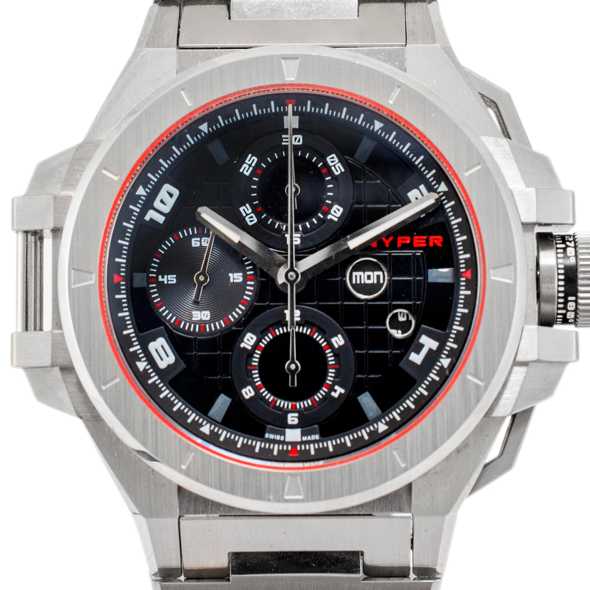 Snyper Ironclad 44MM 50.200.0M Chronograph Edelstahl Herrenuhr 1