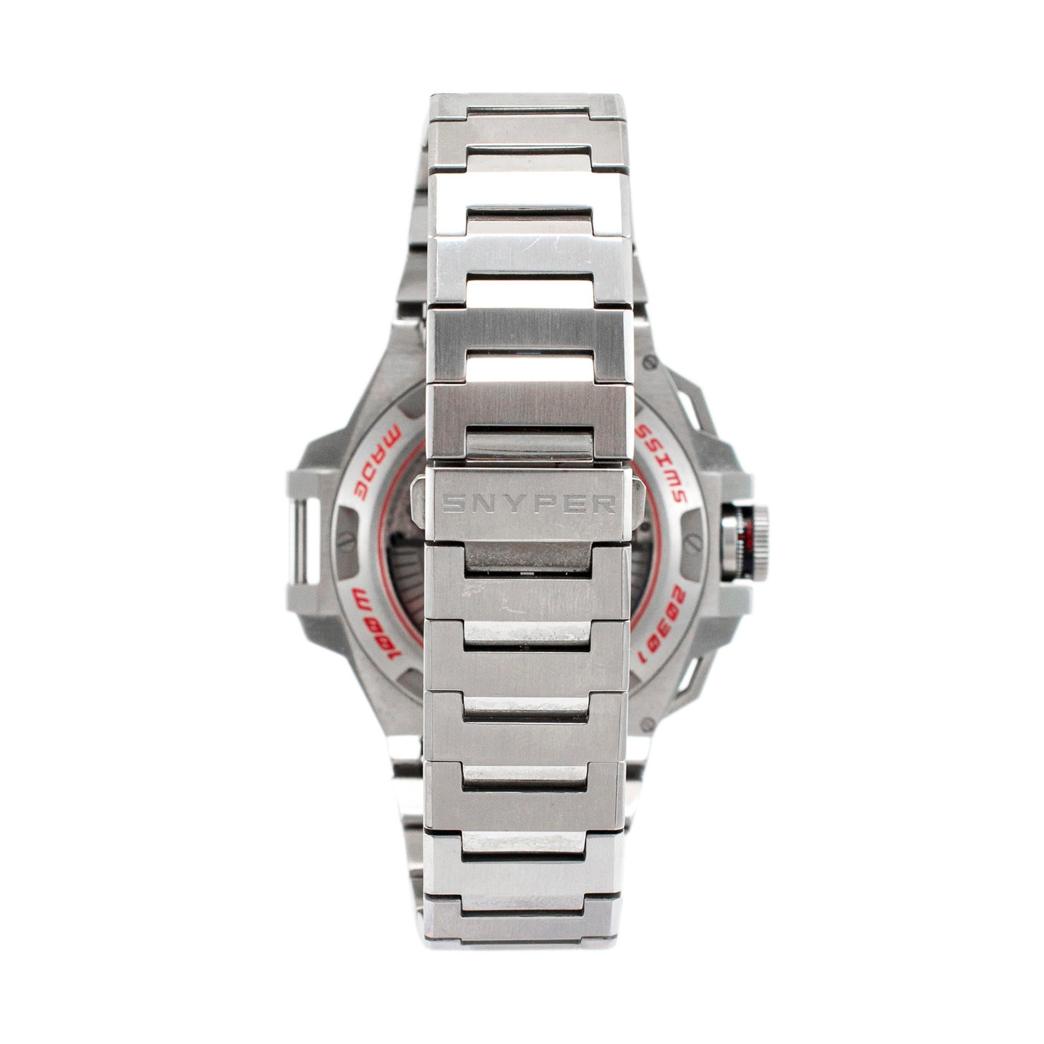 Snyper Ironclad 44MM 50.200.0M Chronograph Edelstahl Herrenuhr 4