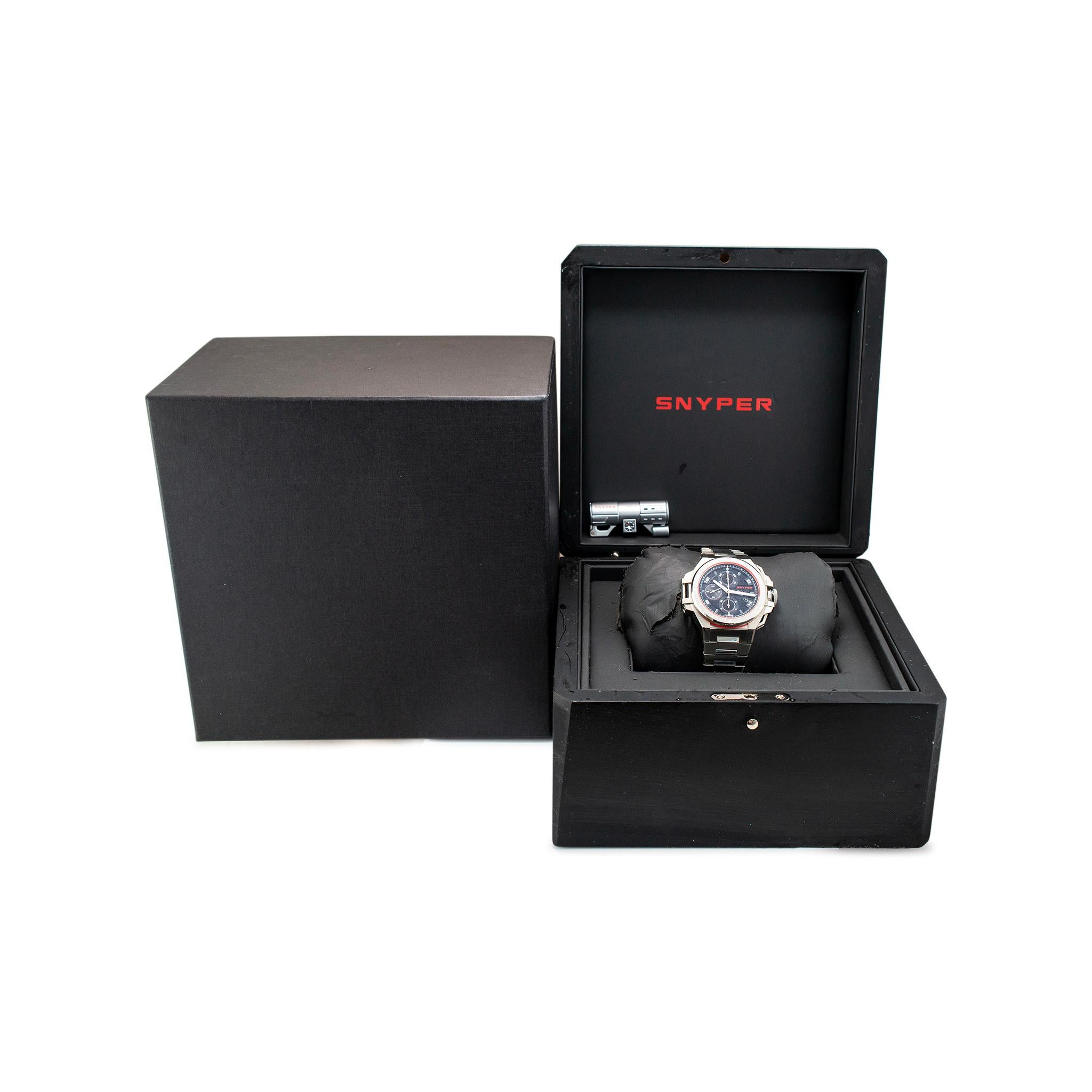 Snyper Ironclad 44MM 50.200.0M Chronograph Edelstahl Herrenuhr 5
