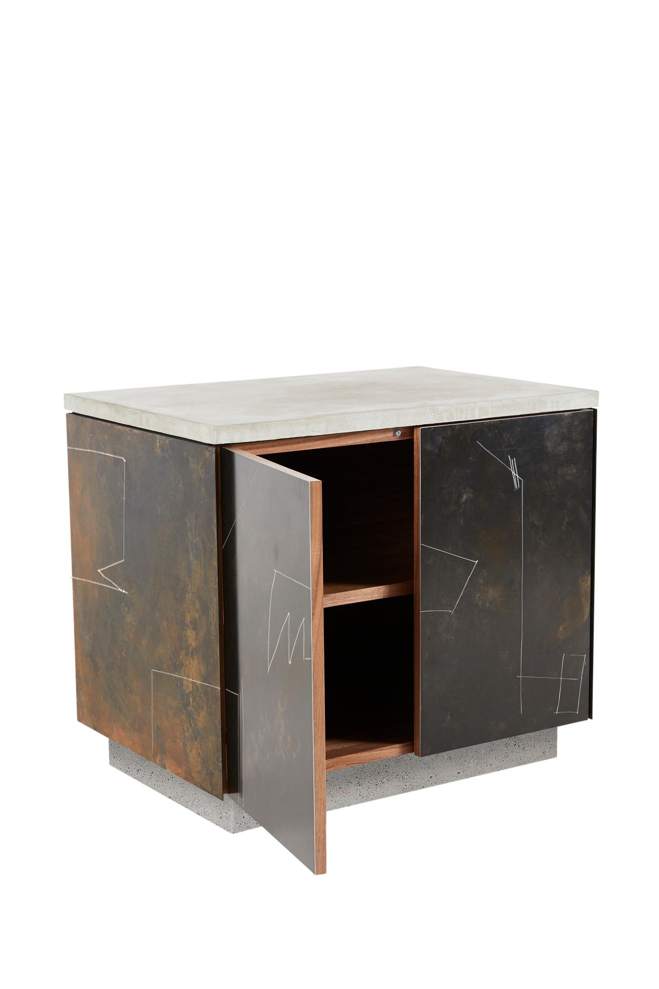 This side table is influenced by Judd's essay 