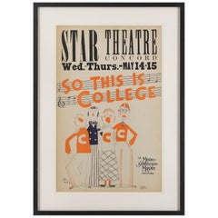So This Is College" Original US Movie Poster