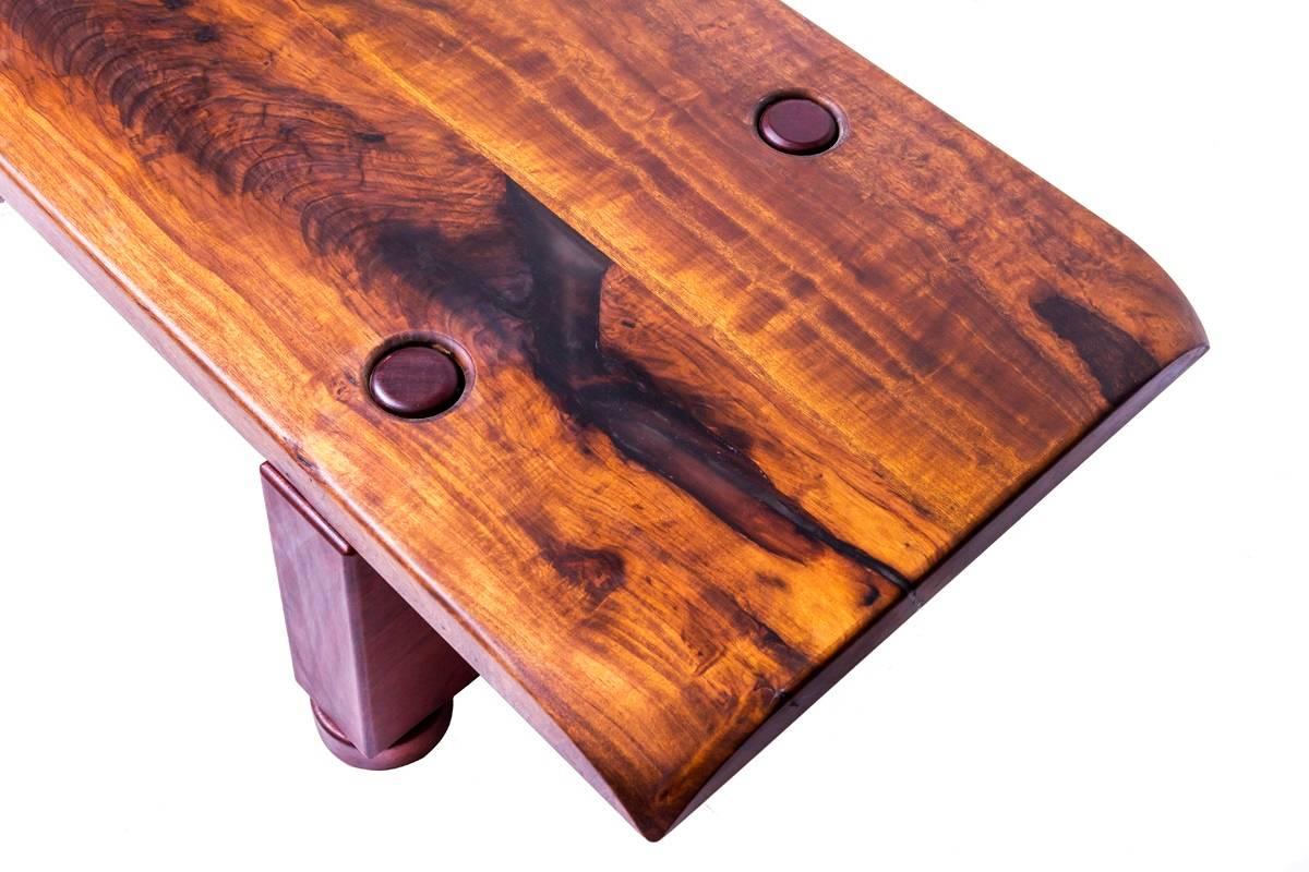 São Xico Double Side Reclaimed Wood Table, woodworking brazilian design In New Condition For Sale In Sao Paulo, SP