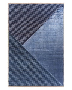 Blue Triad SO01 Sombra Rectangular 240 Rug in Hand - Knotted Wool by Mohebban