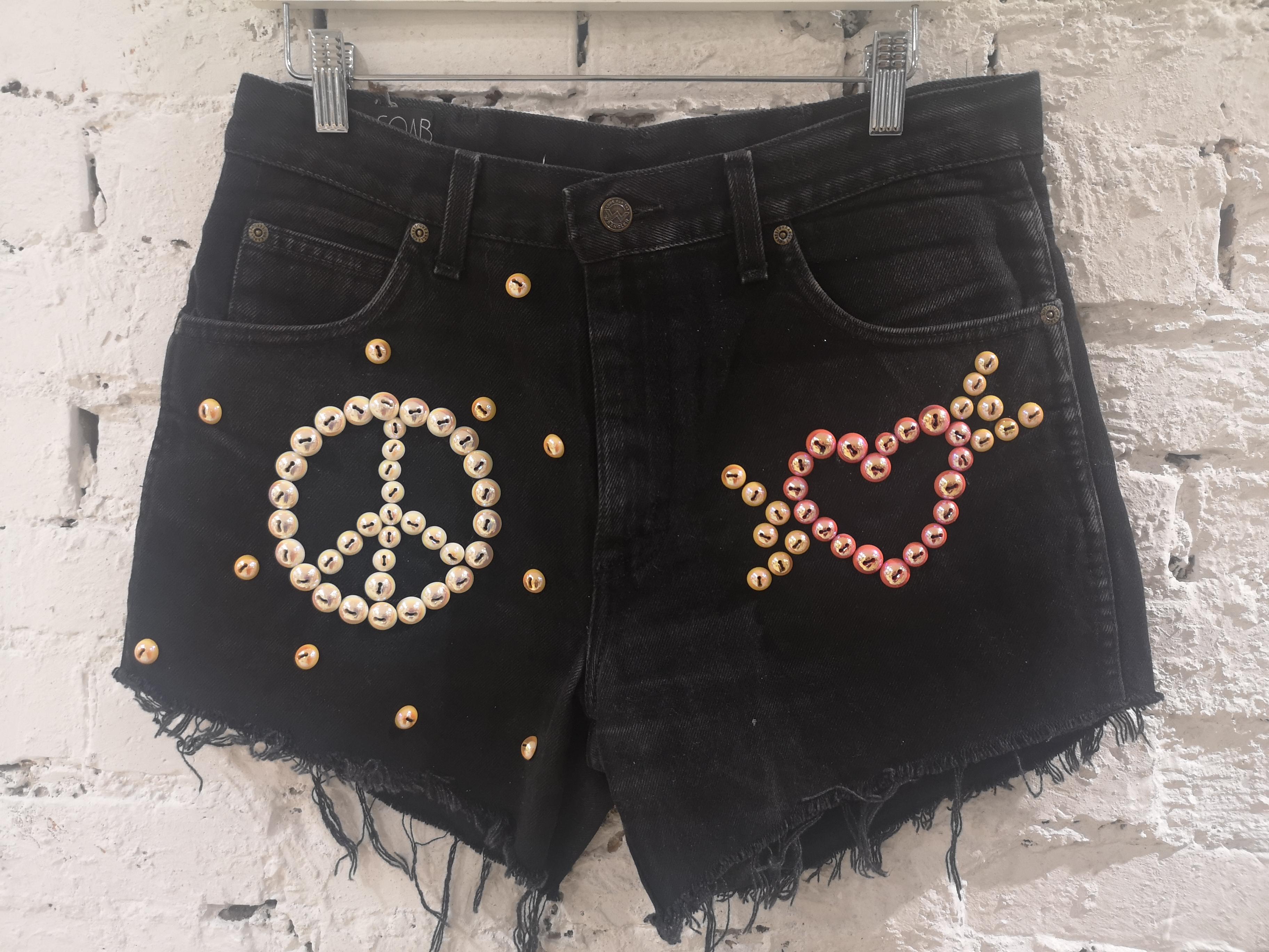 SOAB black cotton beads shorts 7