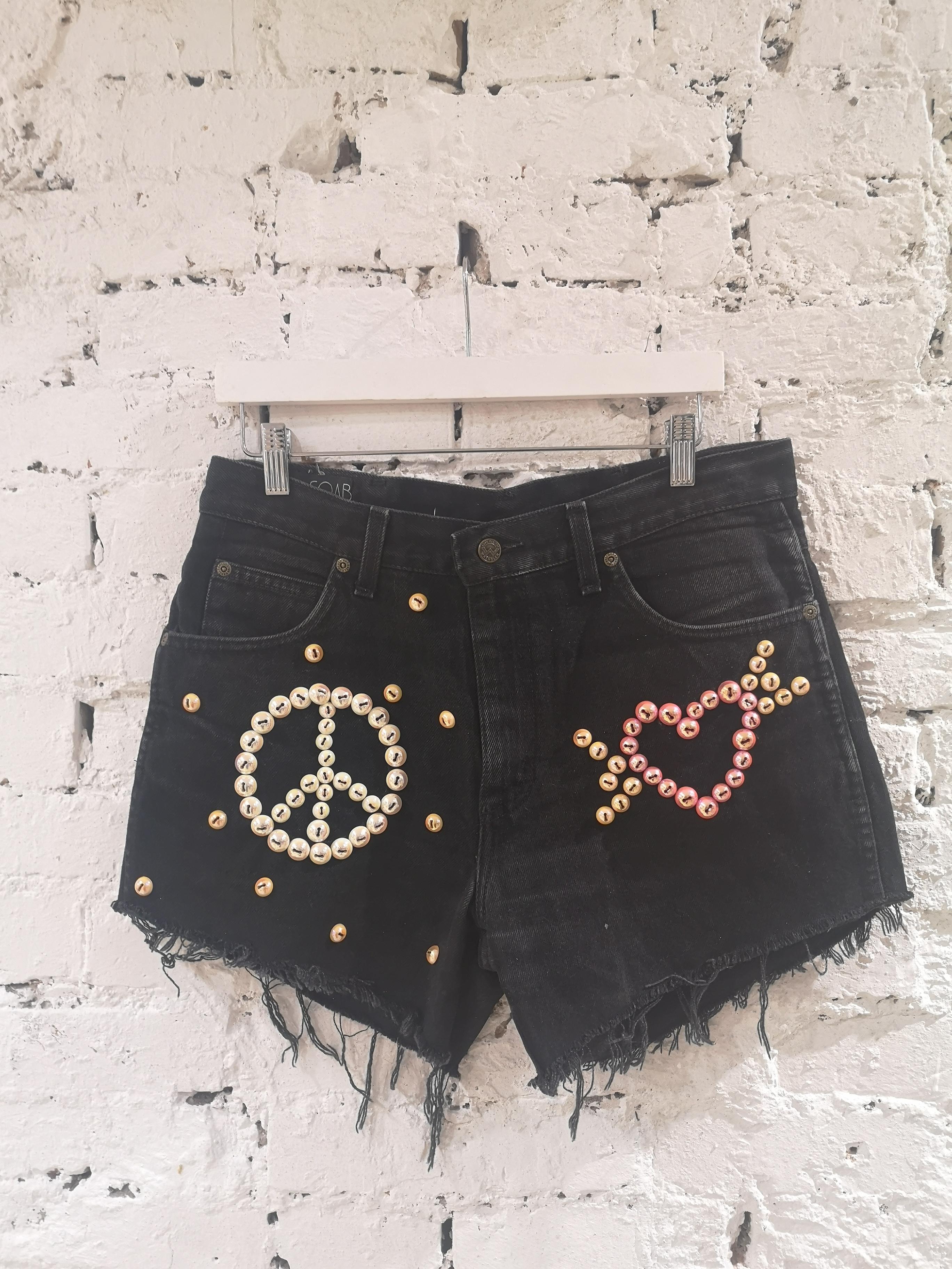 SOAB black cotton beads shorts 4