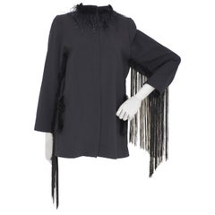 SOAB black feathers and fringes jacket