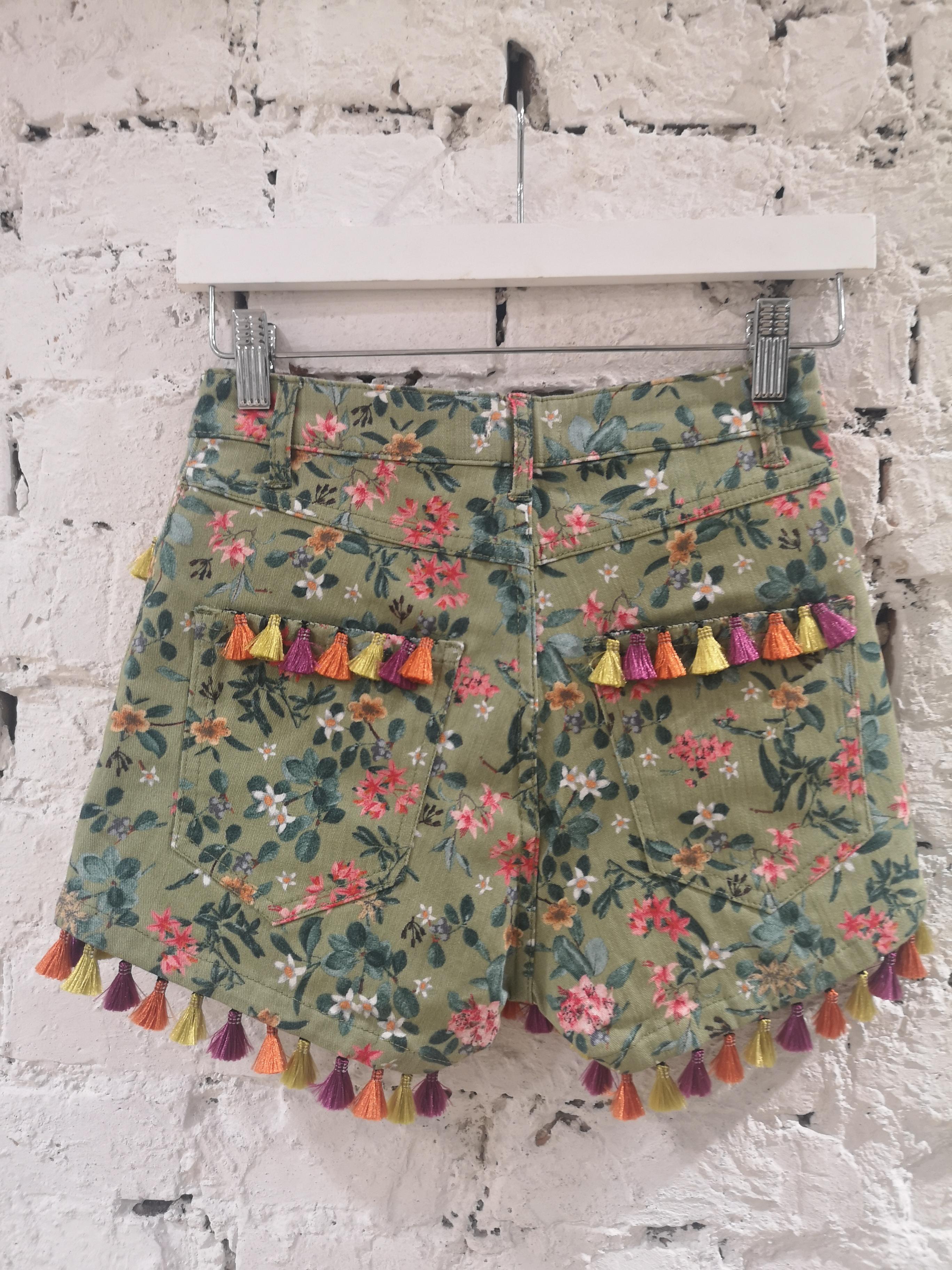 SOAB green flowers shorts In Good Condition In Capri, IT
