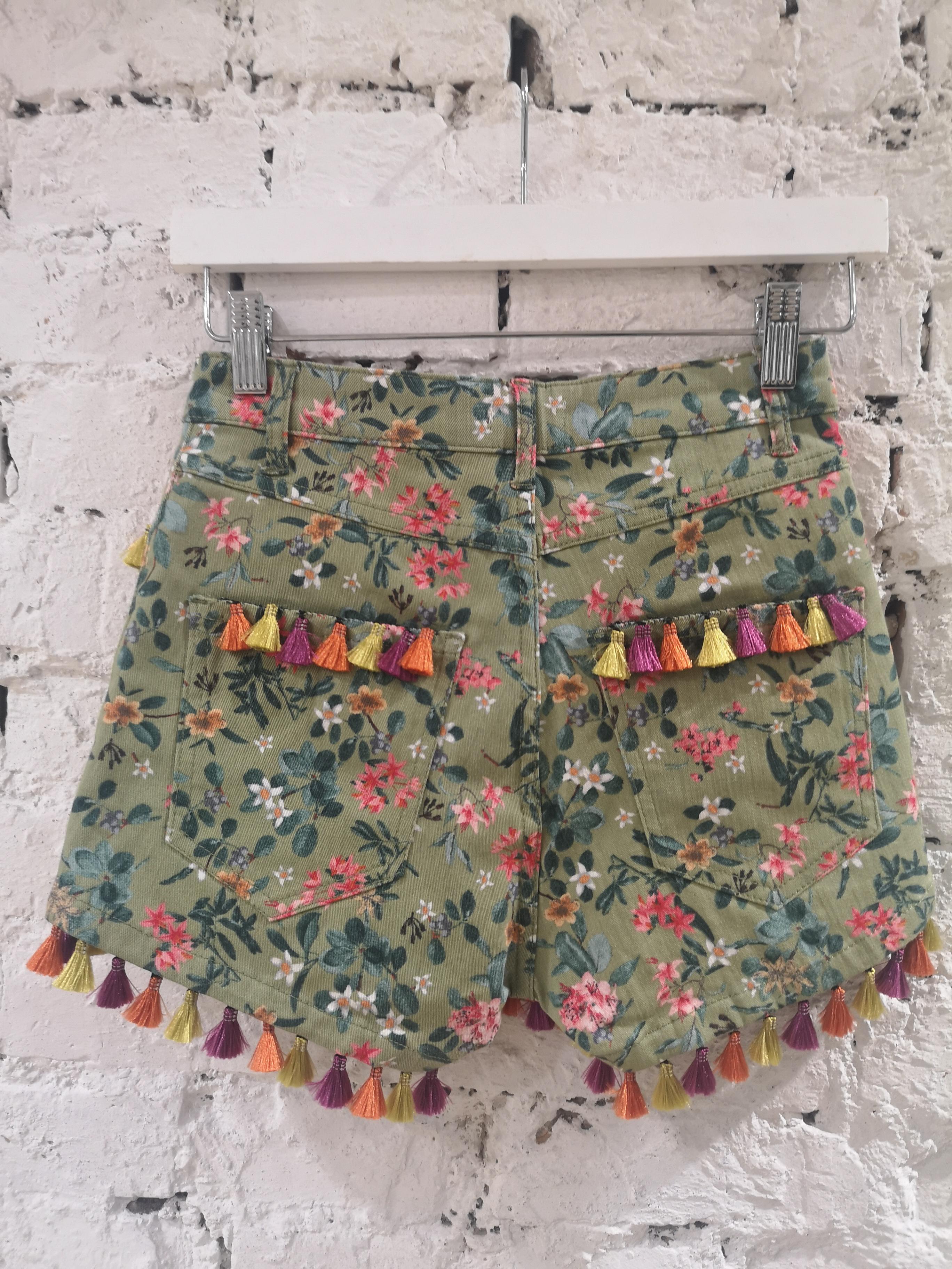 Women's SOAB green flowers shorts
