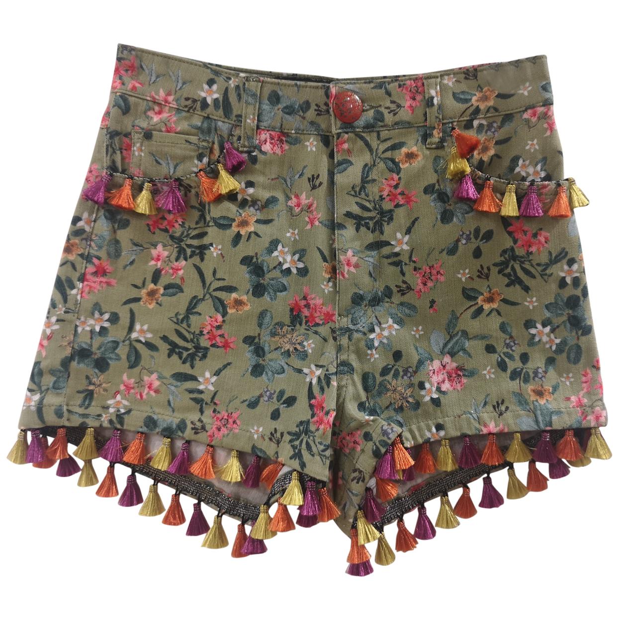 SOAB green flowers shorts