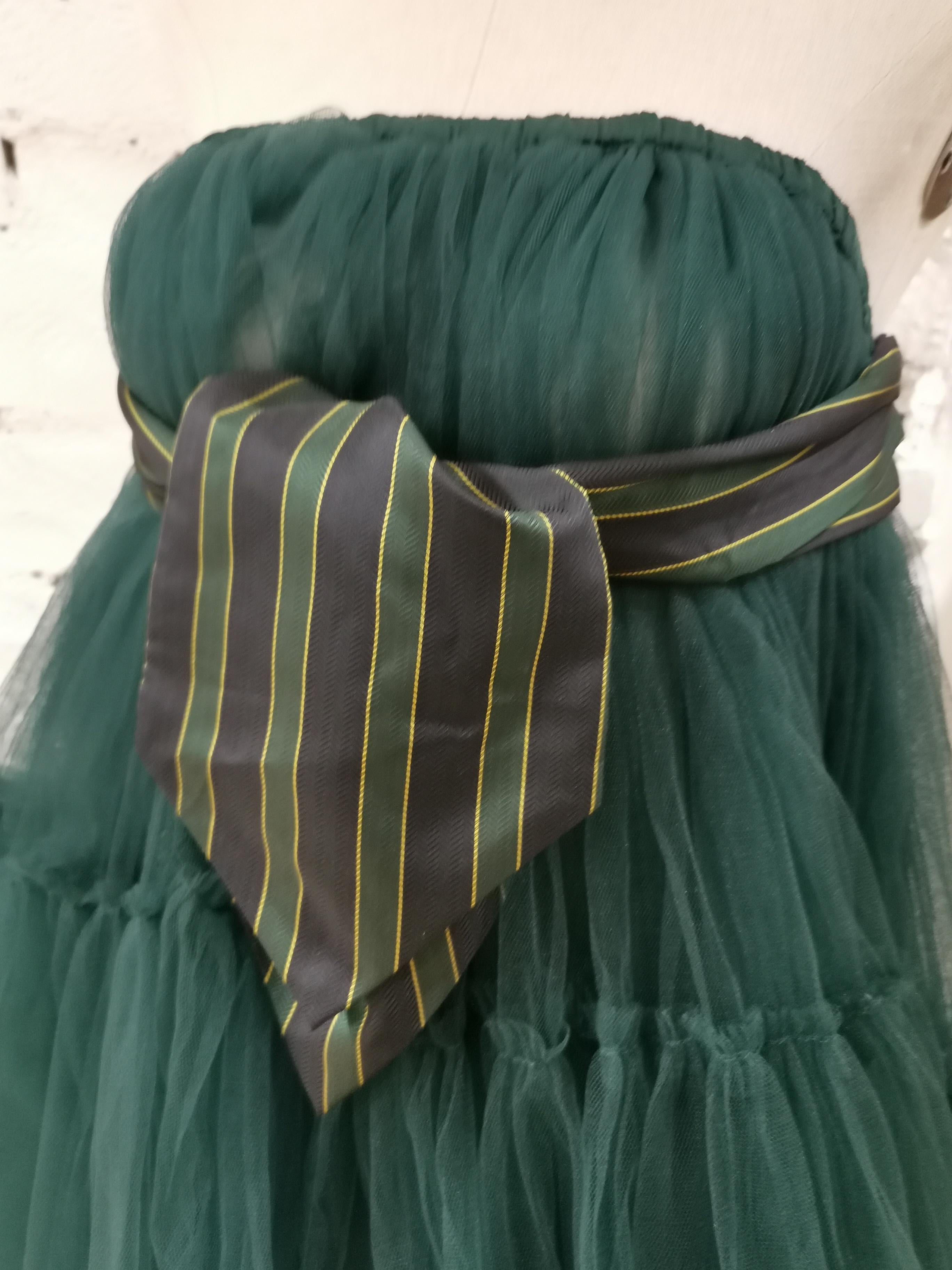SOAB green tulle skirt / Dress In Excellent Condition In Capri, IT