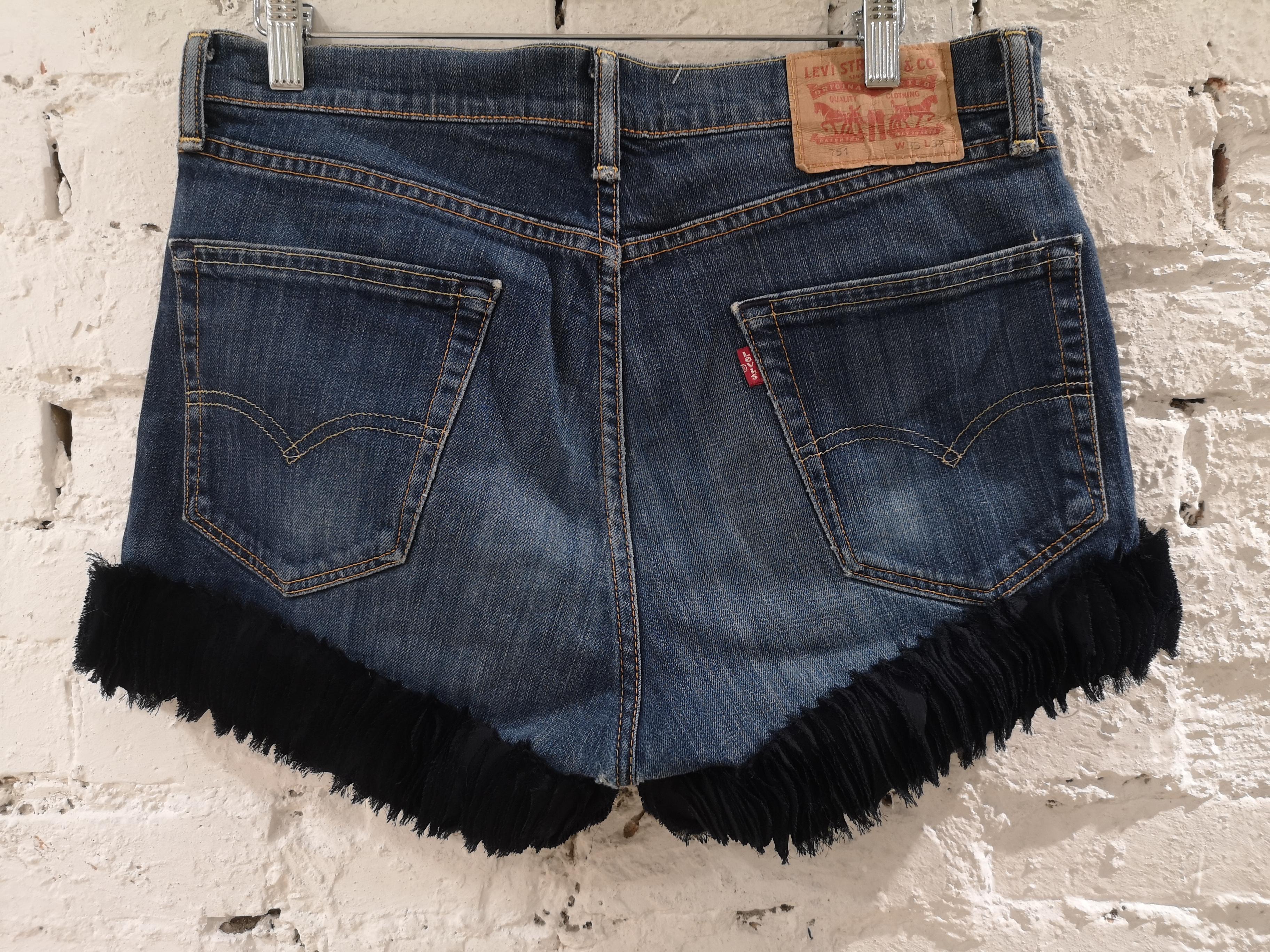 SOAB Handmade swarovski blue cotton shorts In Good Condition In Capri, IT