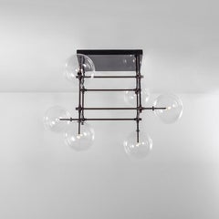 Soap 6 DT Black Gunmetal Chandelier by Schwung