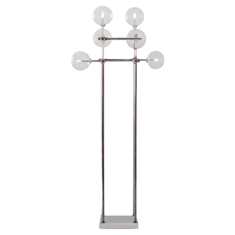 Soap 6 Polished Nickel Floor Lamp by Schwung