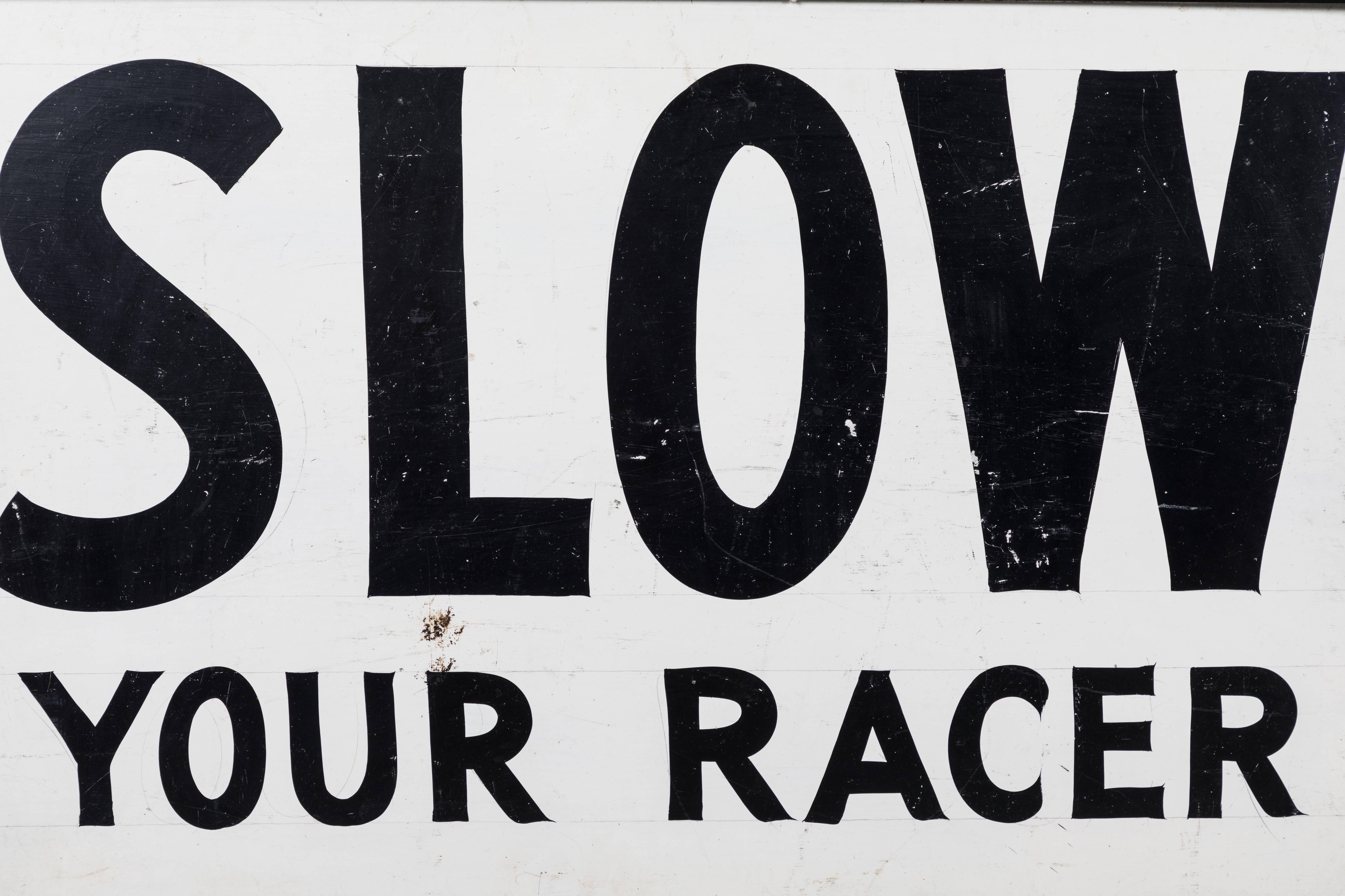 American Soap Box Derby Carnival Midway Car Racing Sign