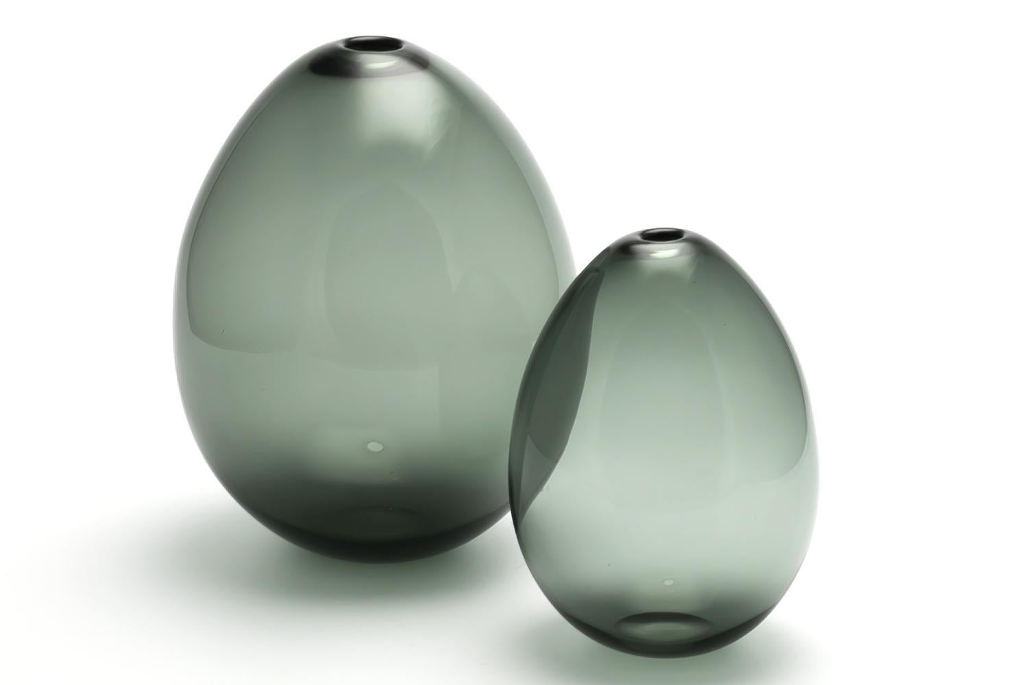 VASE DE BUBLES (GREY) L KF113 / Nuutajarvi en vente 3