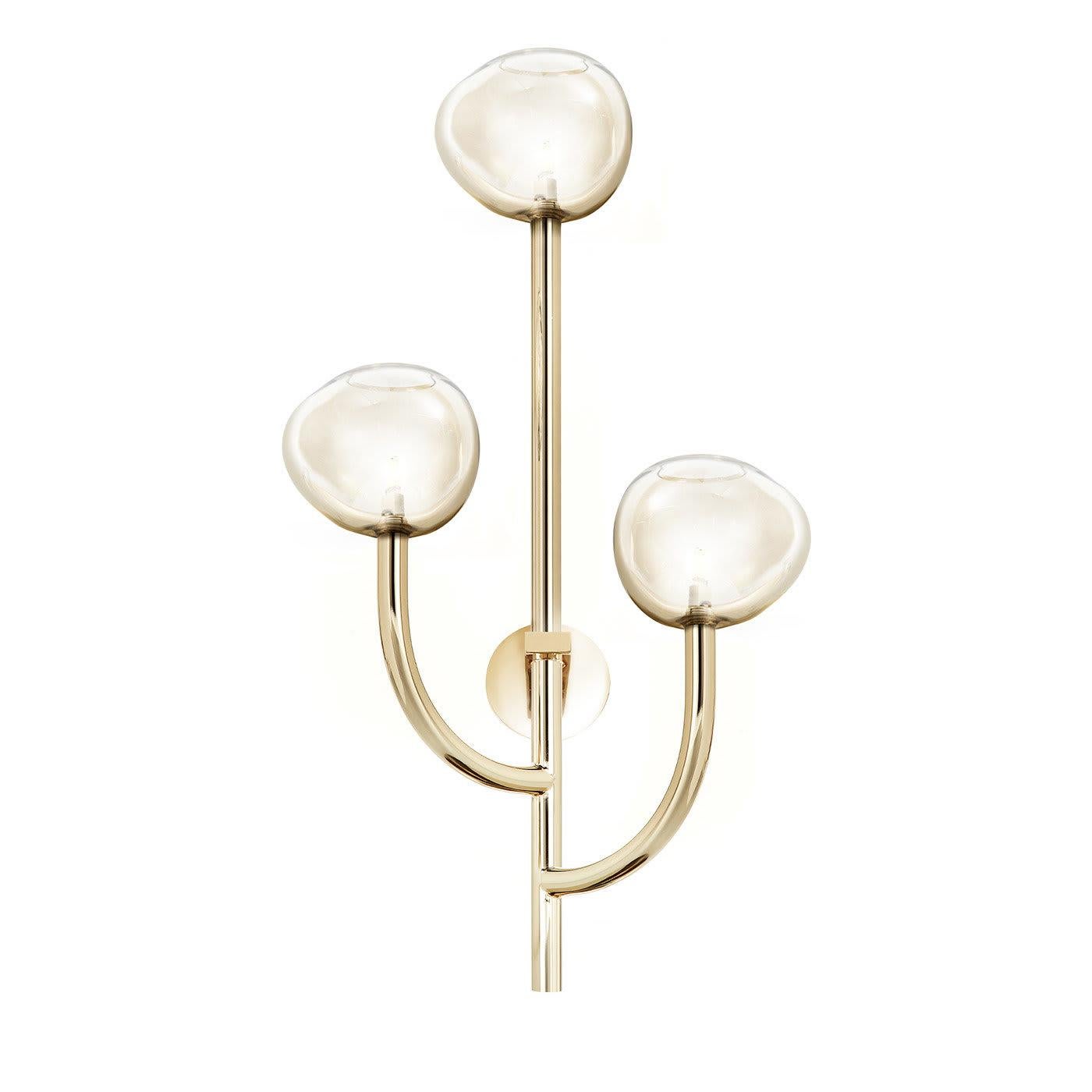 Contemporary Soap Bubbles 3-Light Sconce For Sale