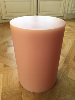 Soap Column Stool / Side Table by Sabine Marcelis, Salmon Pink